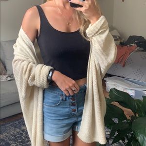 wool blend slouchy cardigan